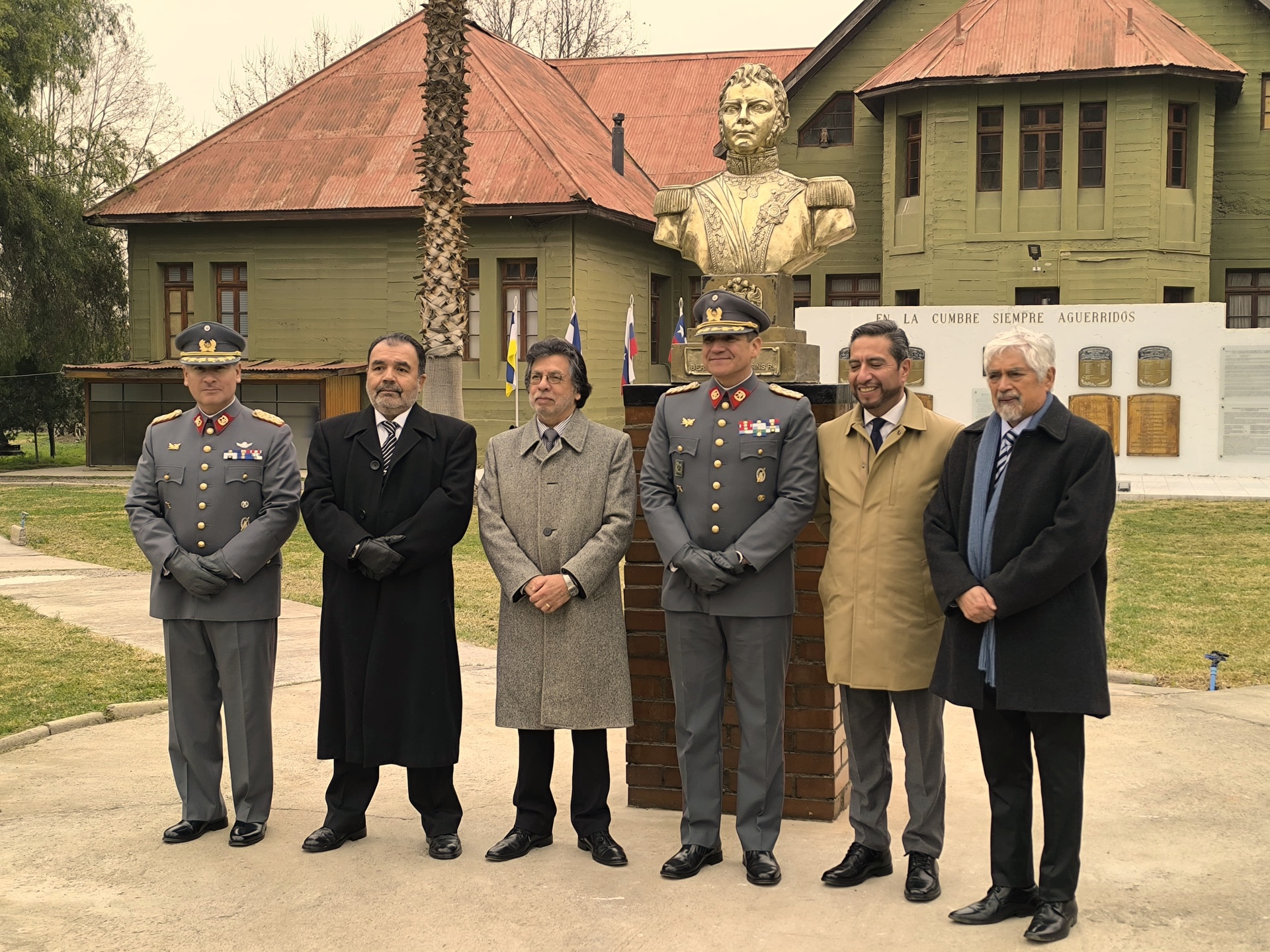 Se inaugura busto del Querido Hermano Bdo O¨Higgins en la ciudad de Los Andes